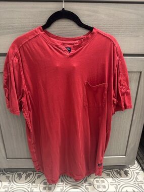 Good Man Brand Red Short-Sleeve Pocket Tee